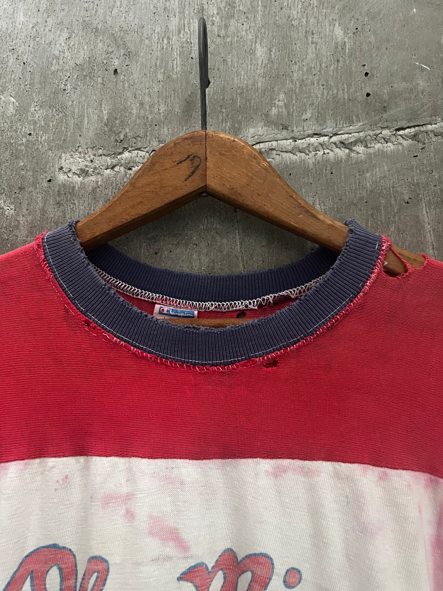 1970s 3-tone Champion Ole Miss tee (L)