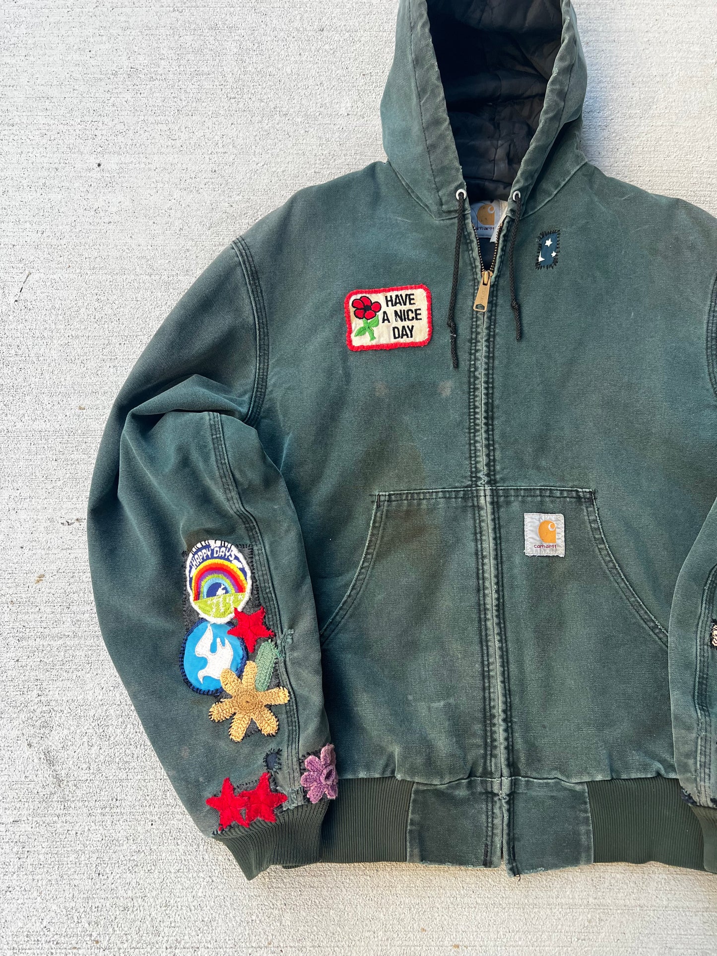 1990s “Have a Nice Day” custom Carhartt jacket (L)