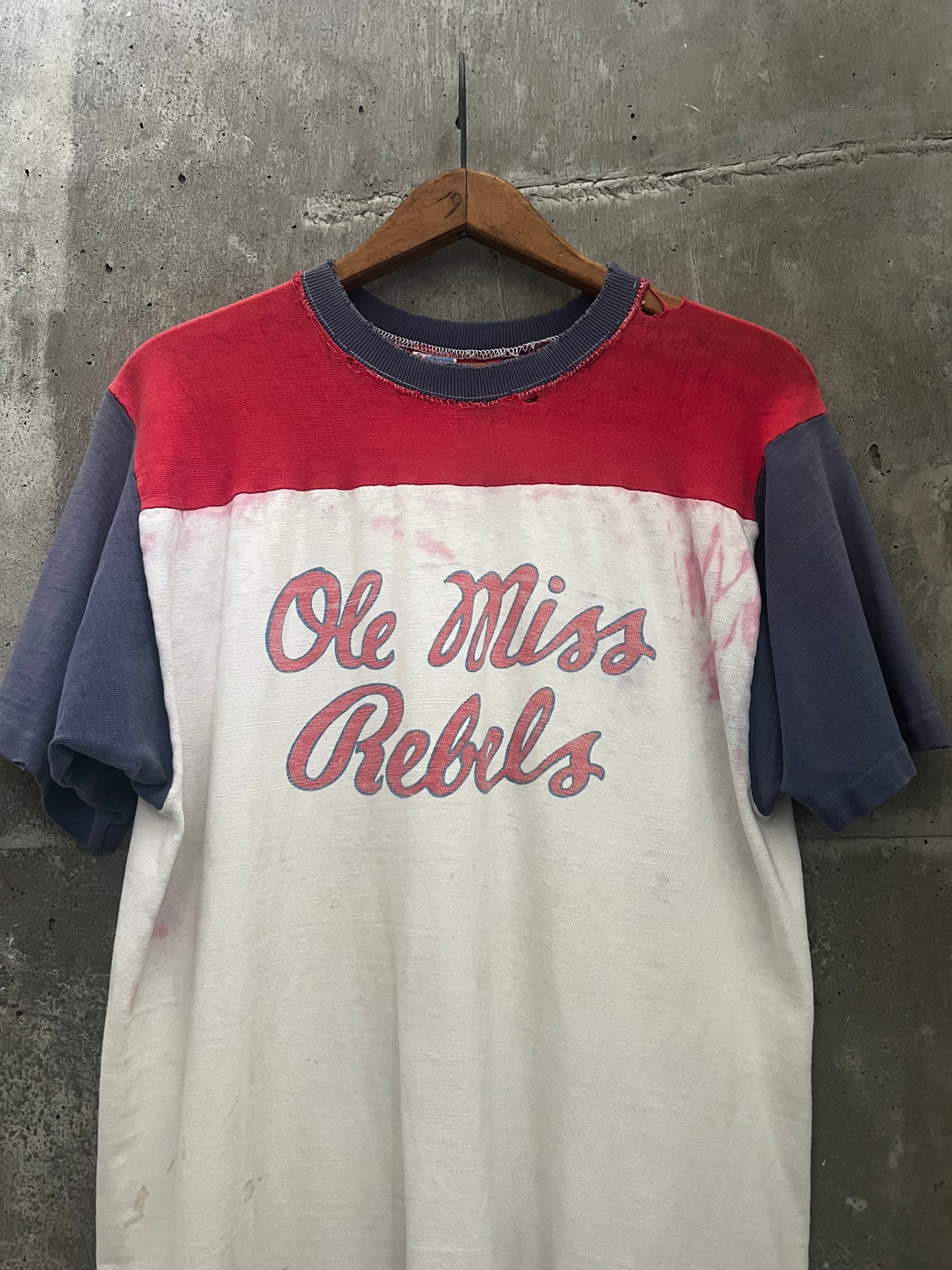 1970s 3-tone Champion Ole Miss tee (L)