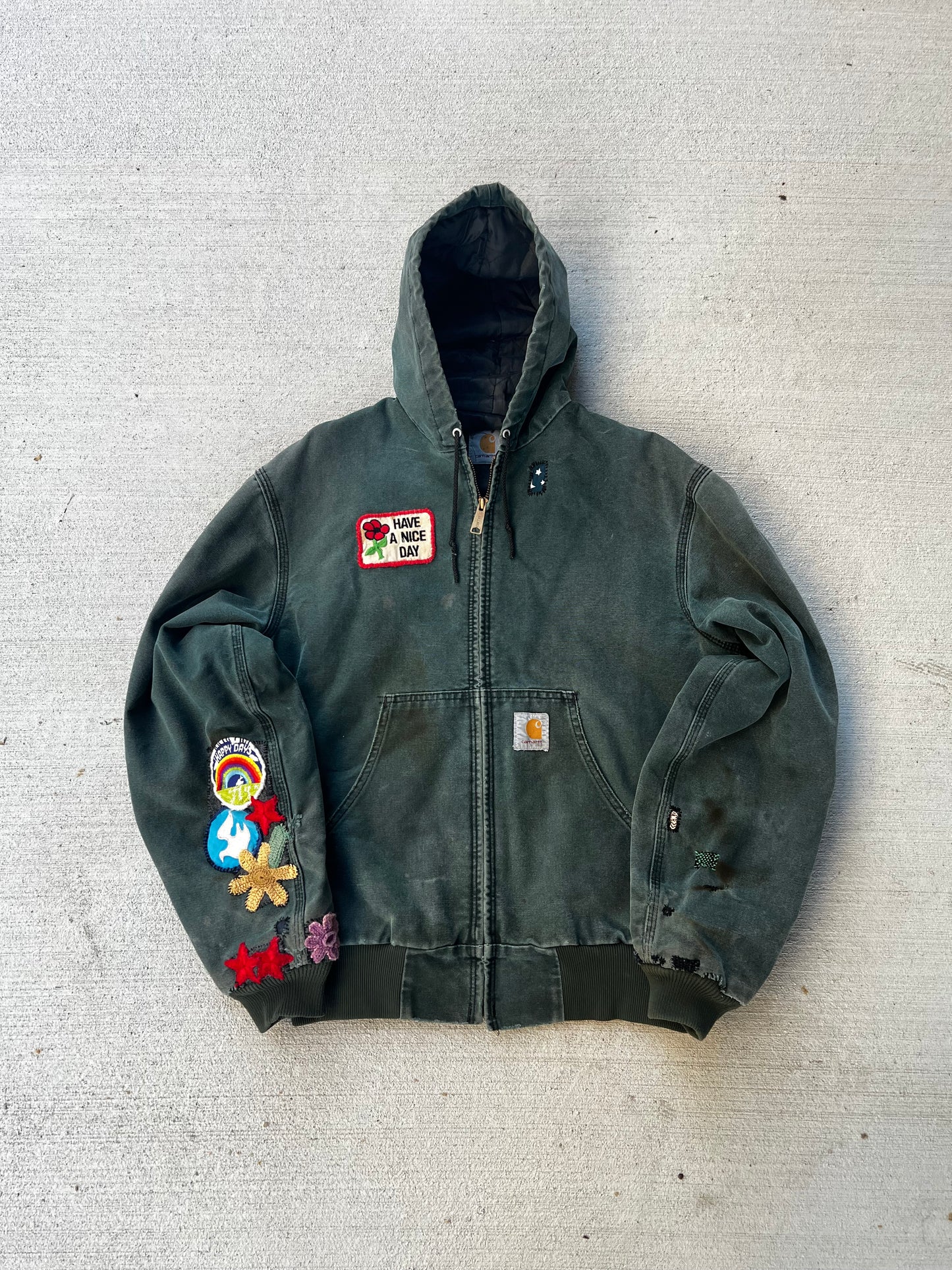 1990s “Have a Nice Day” custom Carhartt jacket (L)