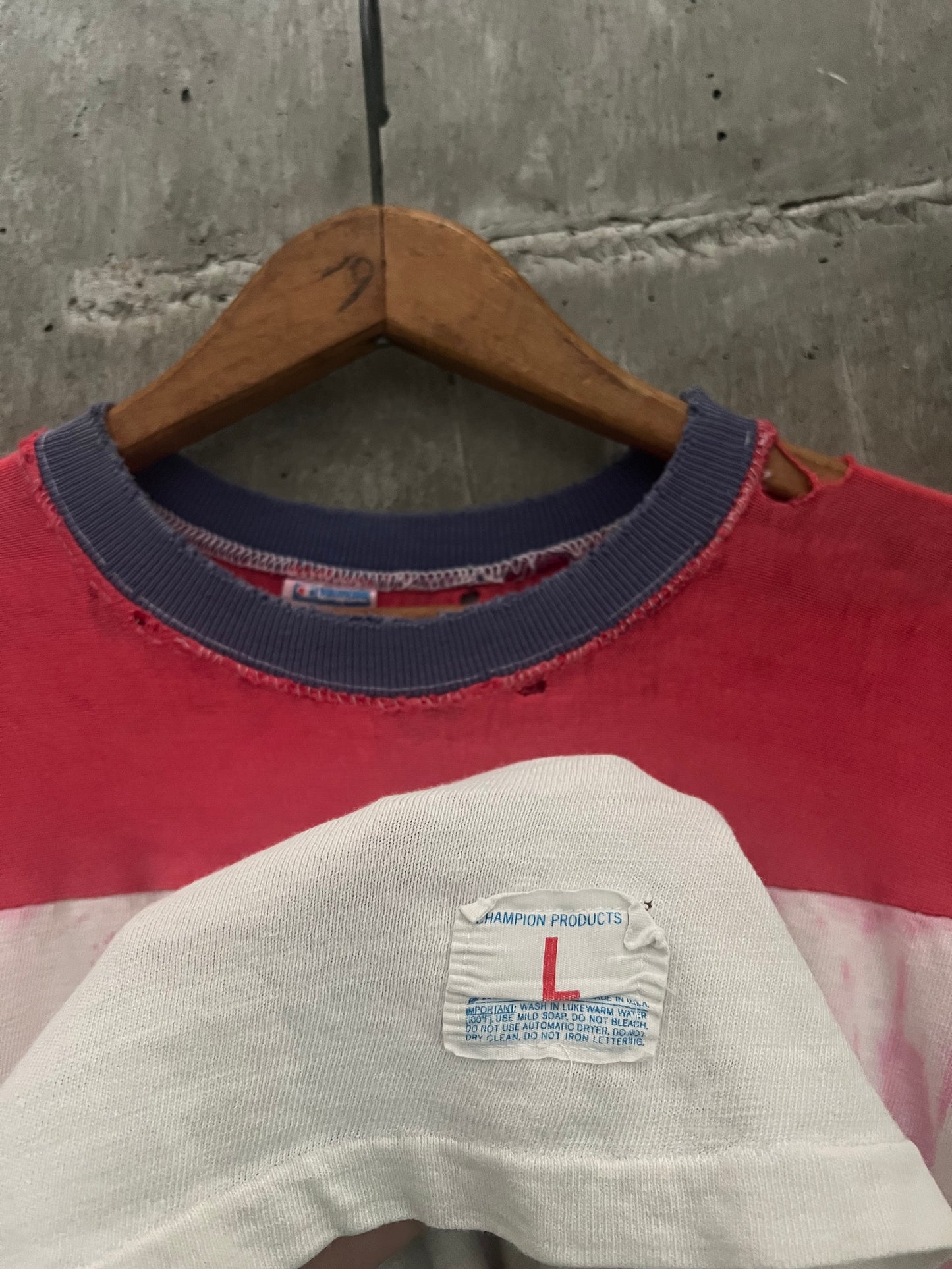 1970s 3-tone Champion Ole Miss tee (L)