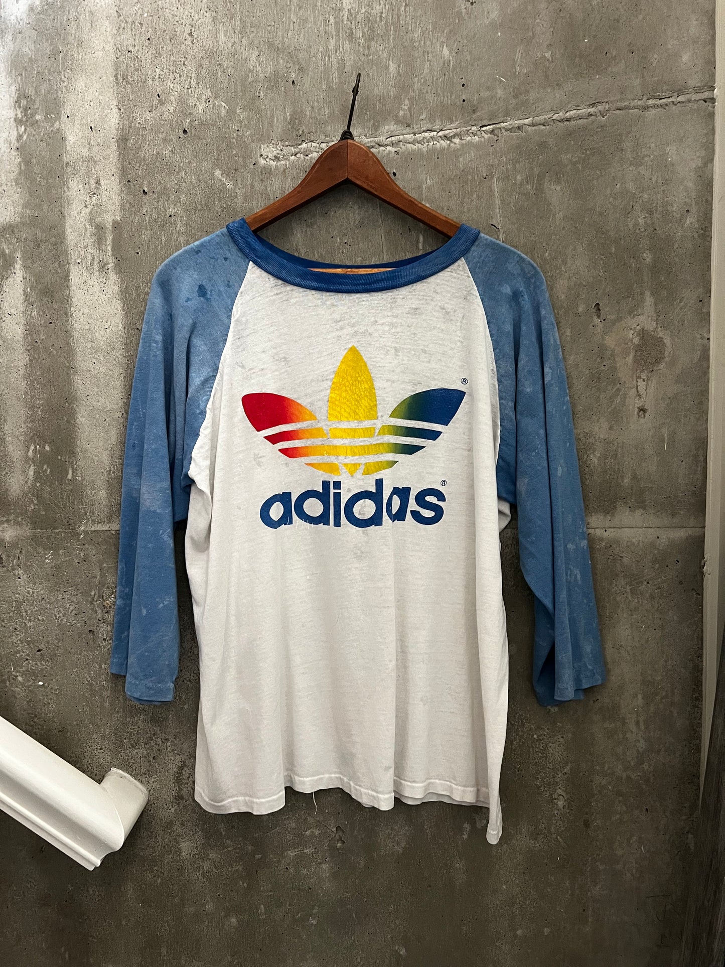 1970s Adidas ‘Trefoil’ raglan (L)
