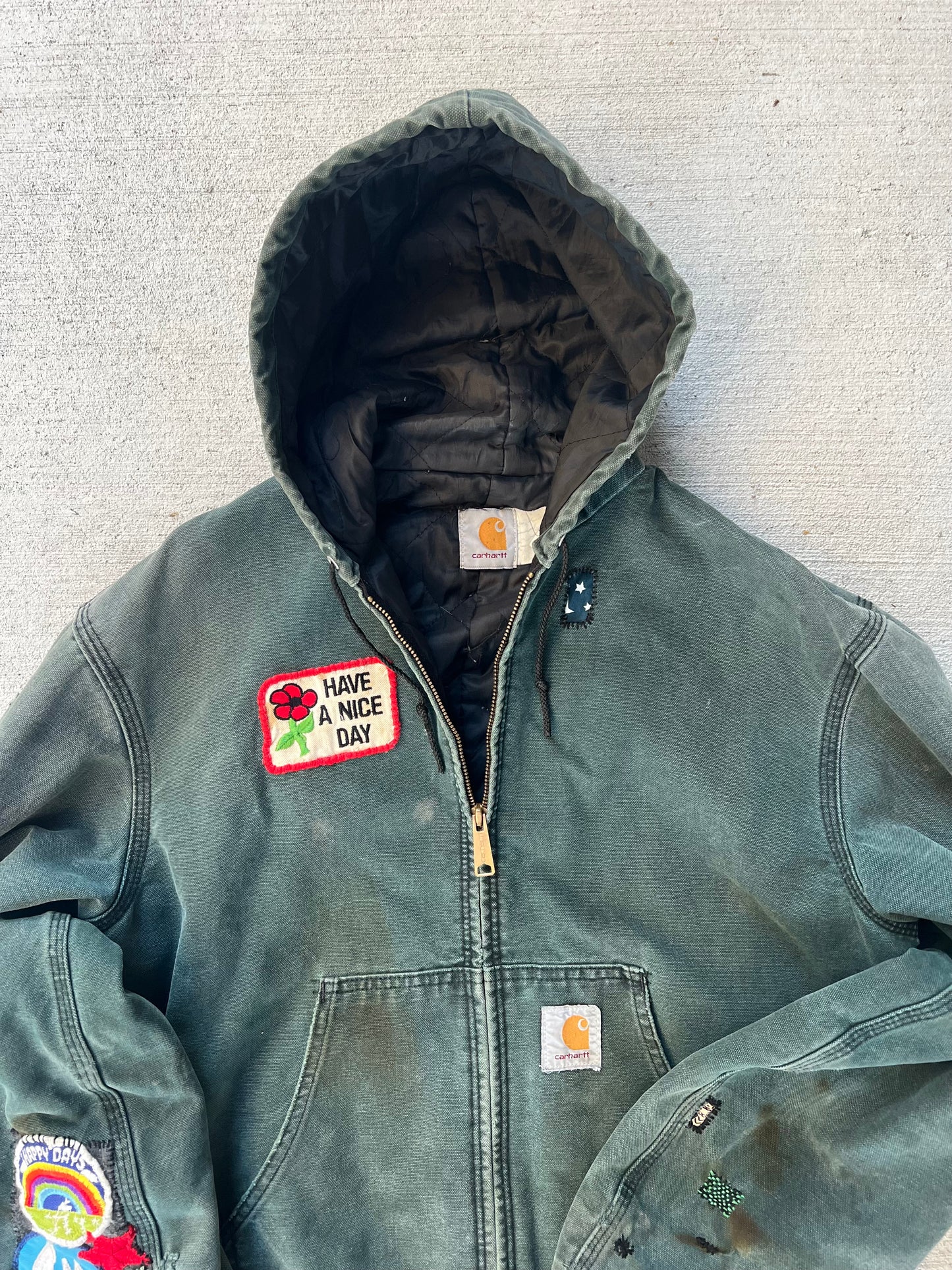 1990s “Have a Nice Day” custom Carhartt jacket (L)