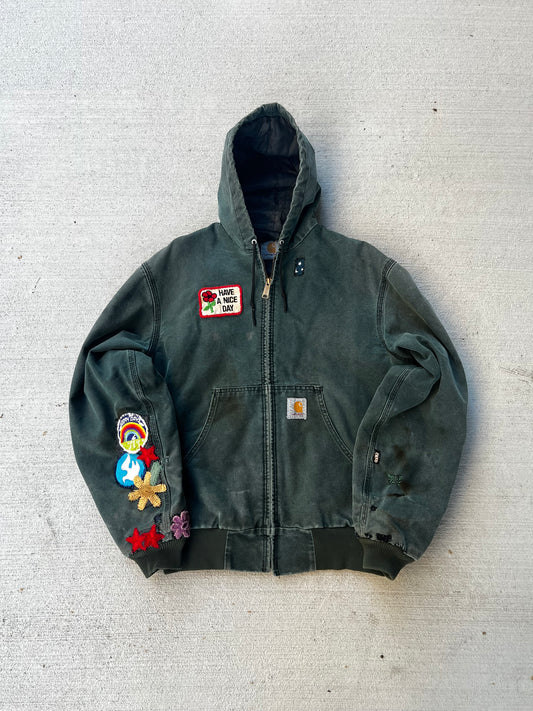 1990s “Have a Nice Day” custom Carhartt jacket (L)