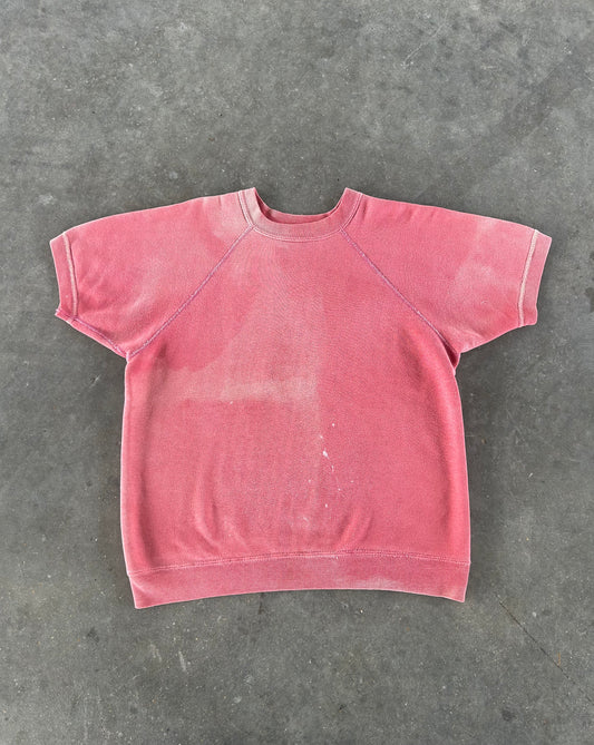 1950s salmon pink sunfaded sweat (L)