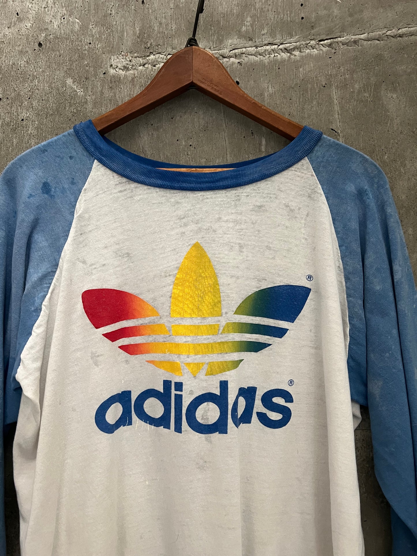 1970s Adidas ‘Trefoil’ raglan (L)
